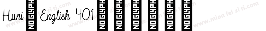 Huni_English 401字体转换